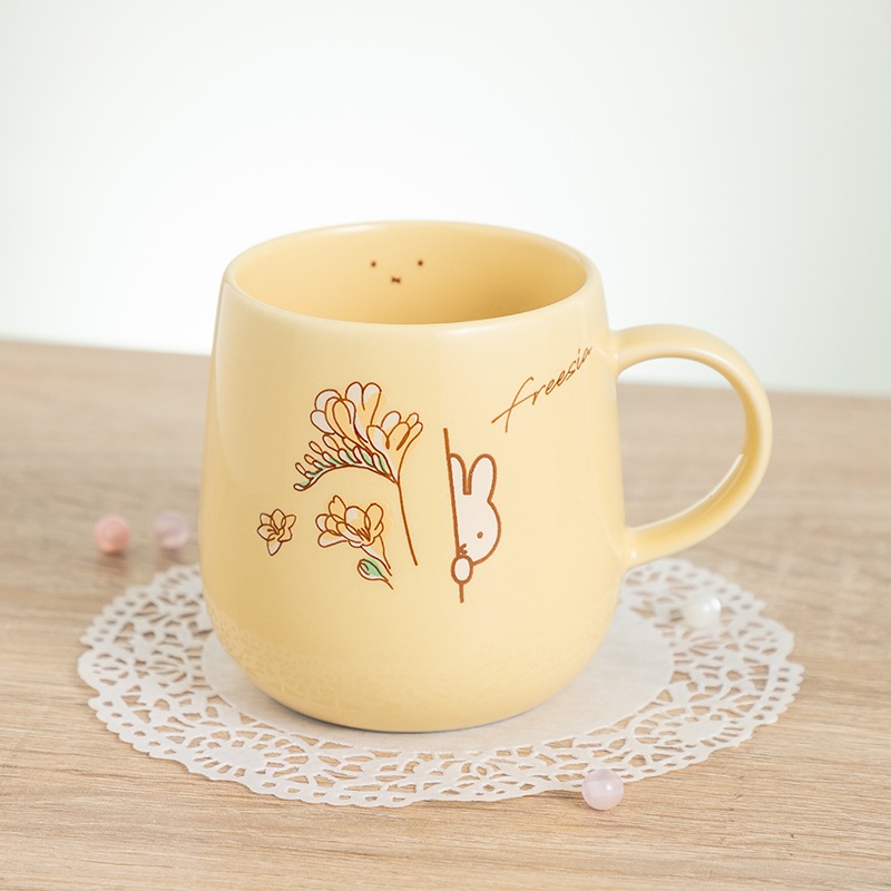 Flower Miffy バースデーフラワーマグカップ フリージア アート