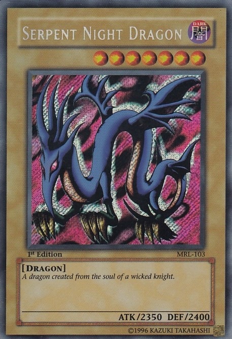 遊戯王 エビルナイト・ドラゴン MRL-103 シークレット アジア英語版