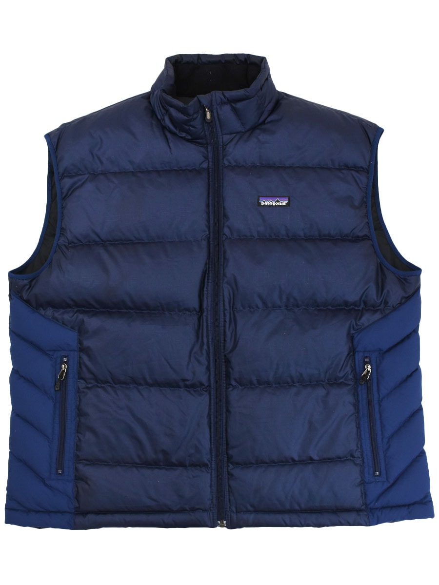 08's パタゴニア ダウンベスト ブルーブラック 表記(XL) | すべての