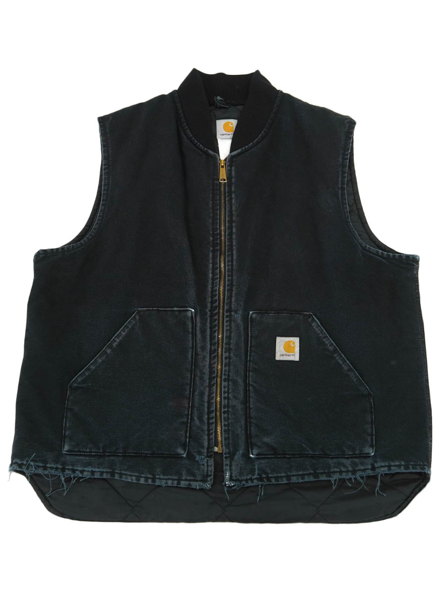 カーハート ダックベスト ブラック 実寸(XL位) | すべての商品