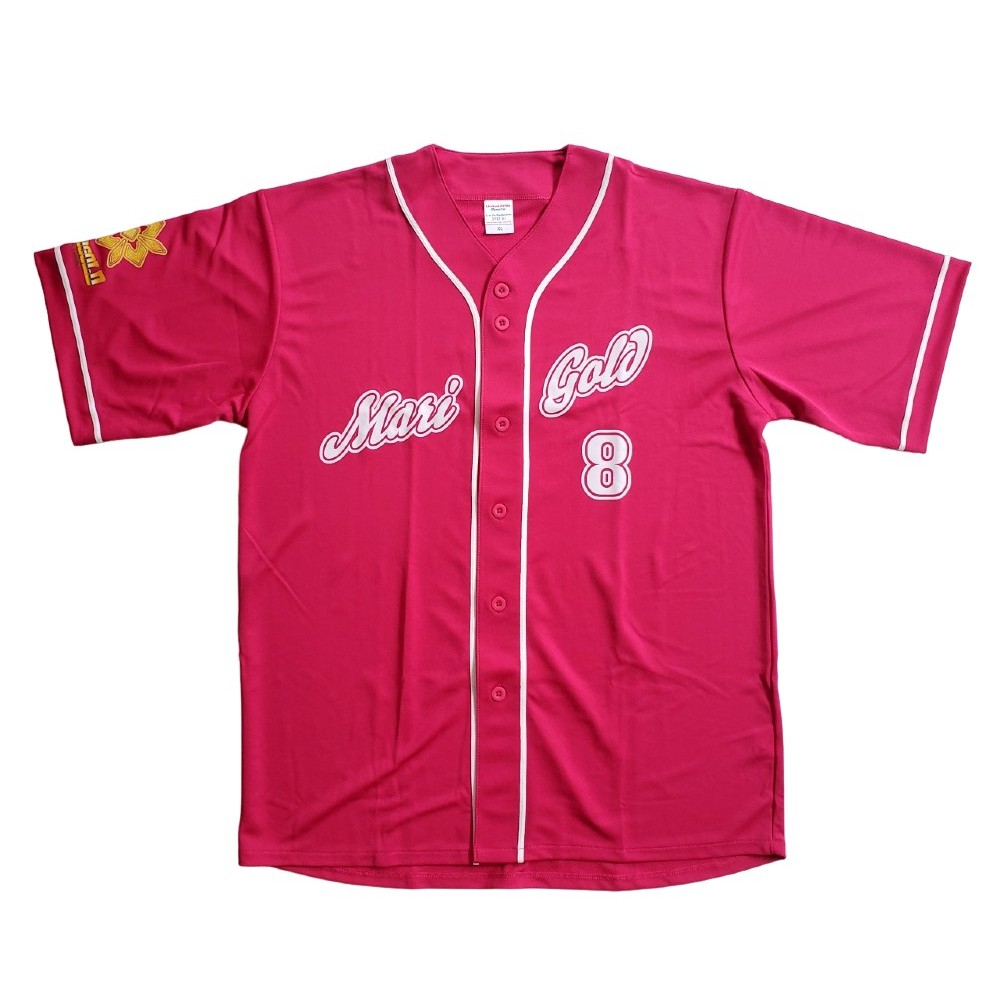 マリーゴールド 女子プロレス 桜井麻衣 #8 ベースボールシャツ XXL