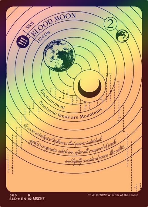 FOIL】【英】血染めの月/Blood Moon[赤P]【SLD】[Secret Lair