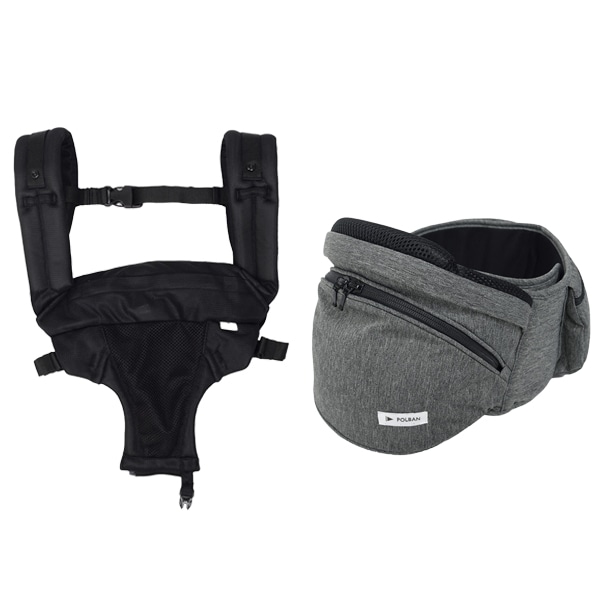 ポルバン POLBAN ダブルショルダーセット アドバンス メランジグレー