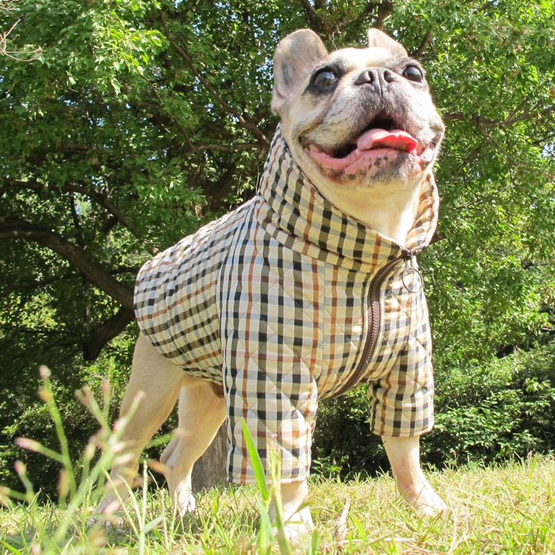 バーバリーチェックのキルティングコート【メール便不可