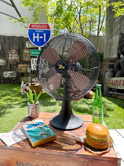 扇風機 ハモサ レトロファン テーブル （ブラック） HERMOSA RETORO
