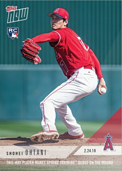 大谷翔平 2018 Topps Now 02/24/2018 Spring Training Debut