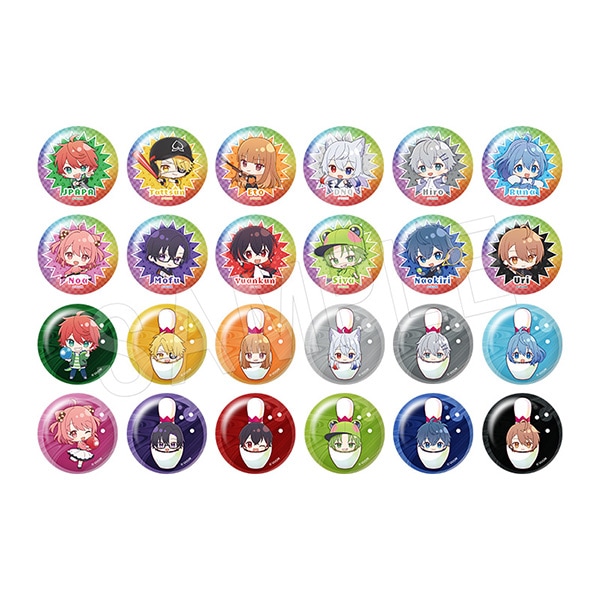 予約】カラフルピーチ トレーディングぷにぷに缶バッジ(pcs) | か行