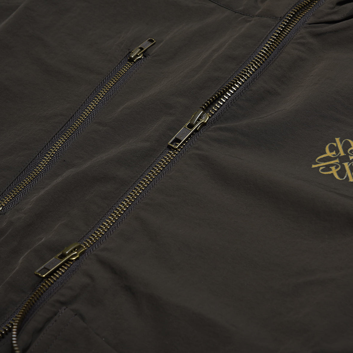 charbon / LIMONTA D/WASHER NYLON ZIP UP PARKA BROWN