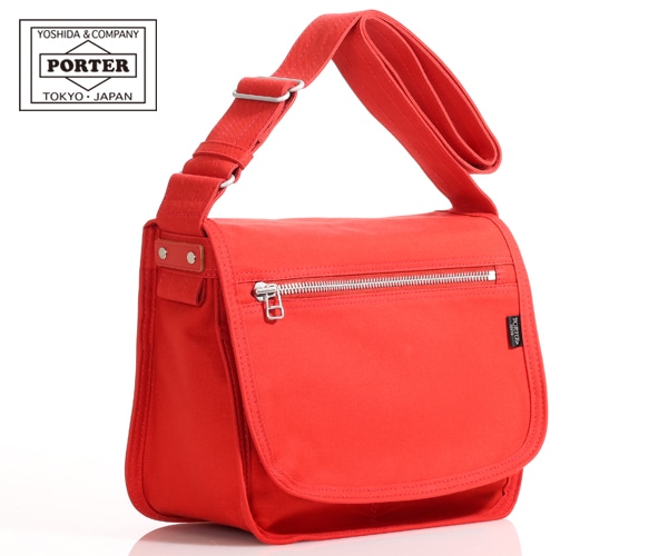 ポーター ネイキッド ショルダーバッグ(M) 667-19472 （カラー：レッド
