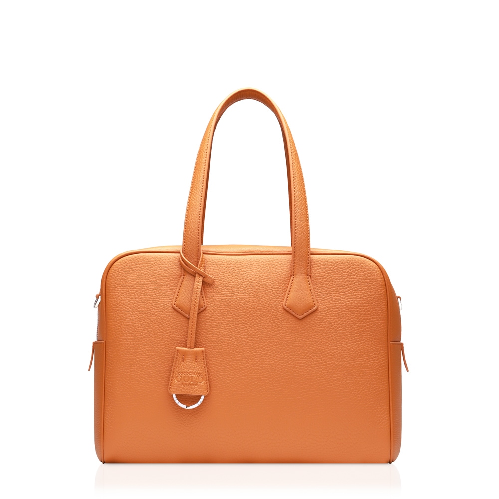 COCOCELUX GOLD ﾍﾗｸﾚｽGOLDｼｭﾘﾝｸ ｽｸｴｱﾎﾞｽﾄﾝ 2WAYﾊﾞｯｸﾞ L ｼﾙﾊﾞｰﾒﾀﾙ