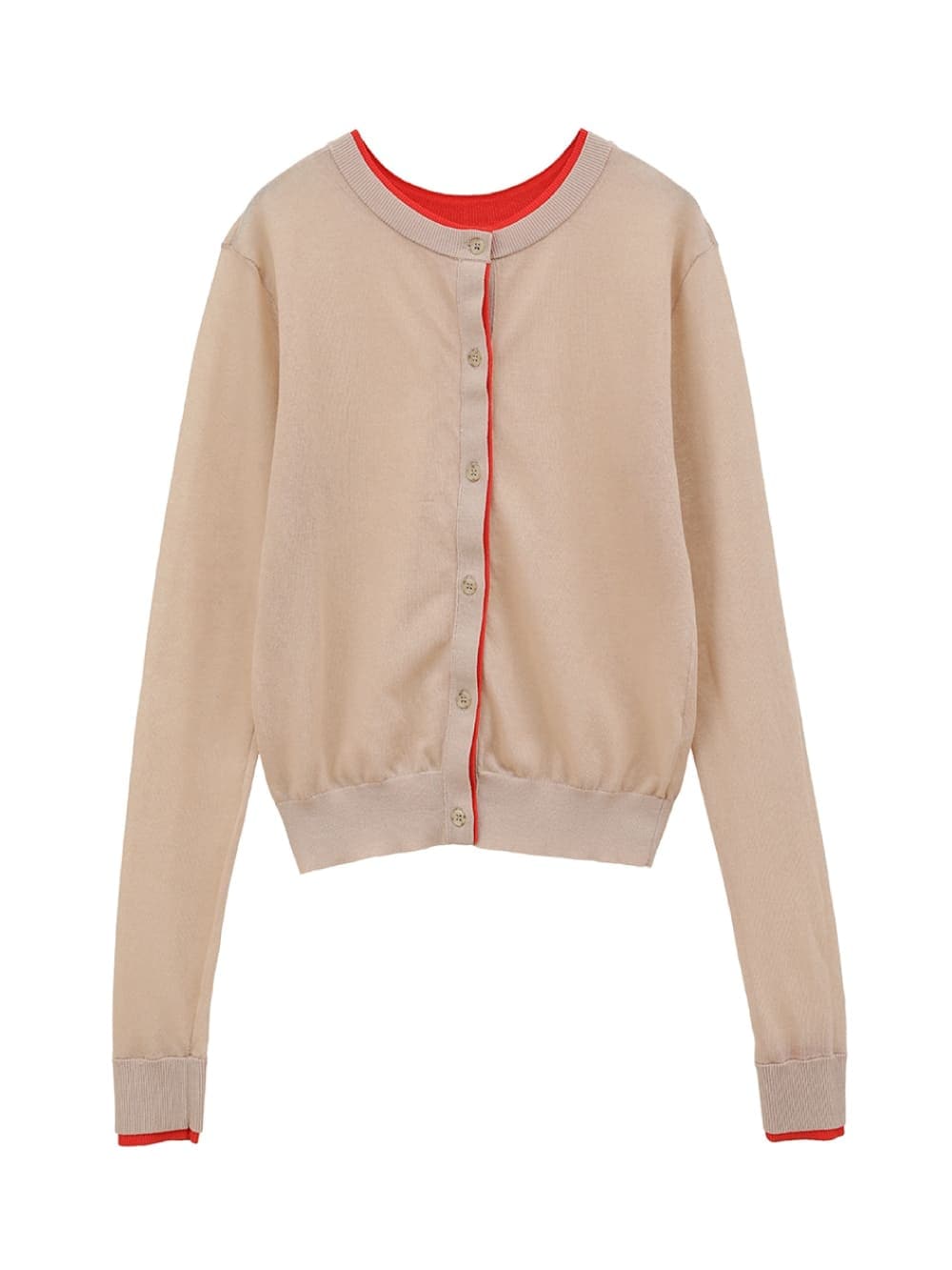 SALE】CLANE(クラネ) W FACE BICOLOR SHEER CARDIGAN - COLDBECK