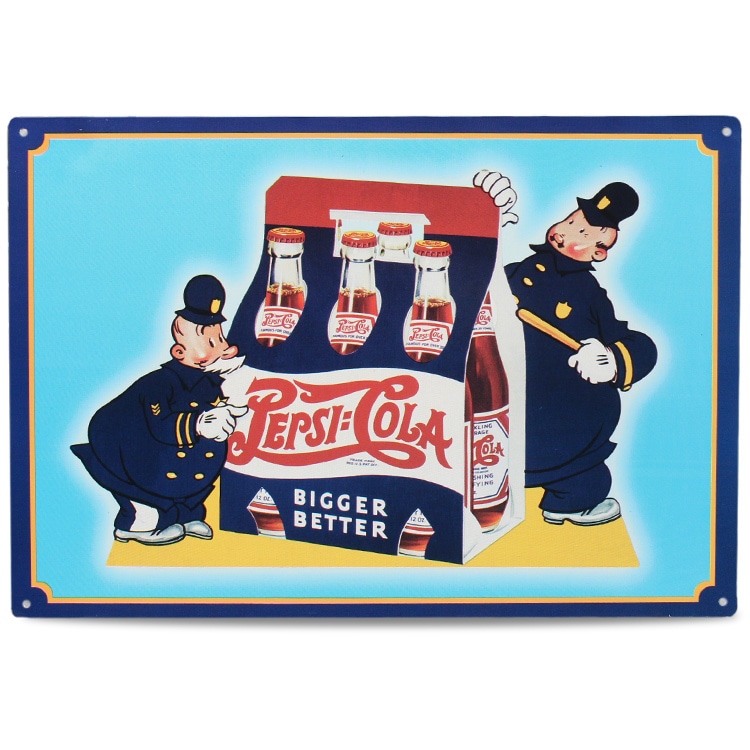 メタルサイン Pepsi-Cola 6Pack ペプシコーラ縦29.5×横42.7cm アメリカ