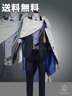 送料無料】※改訂版2※ とうらぶ風 グレー×青 特注ボタン 長義