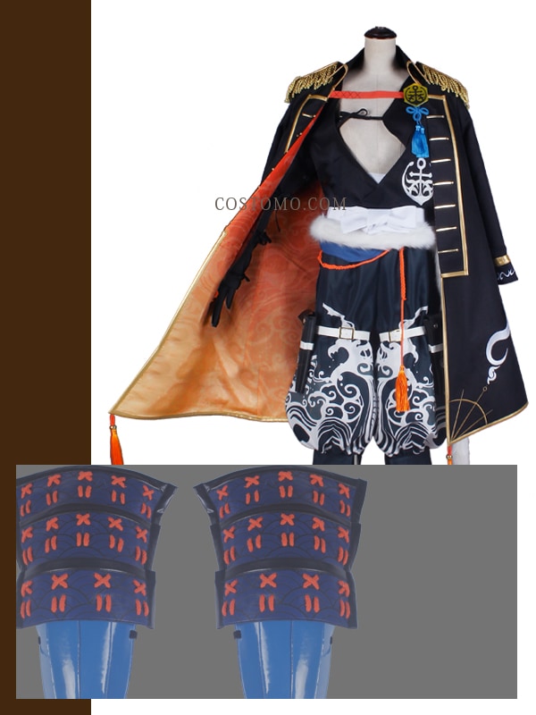 送料無料】とうらぶ風 マント裏地グラデーション・防具付き衣装セット