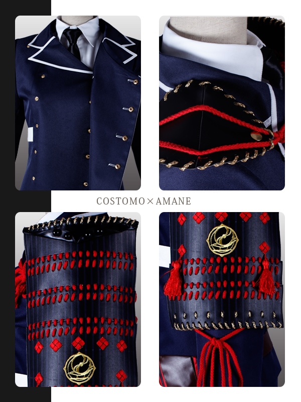 送料無料】とうらぶ風 紺色衣装上下ポーチ・装備品セット 薬研