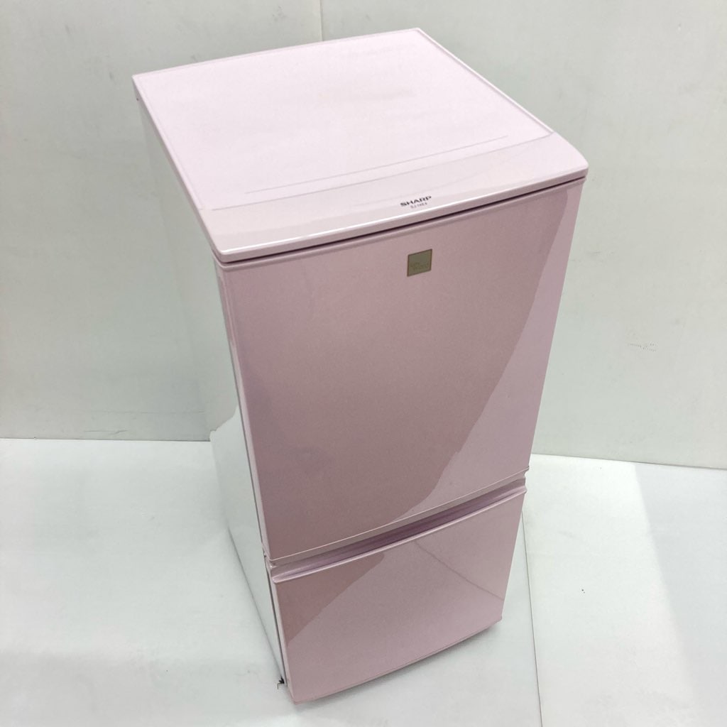 中古 希少 137L つけかえどっちもドア ピンク 2ドア冷蔵庫 シャープ SJ