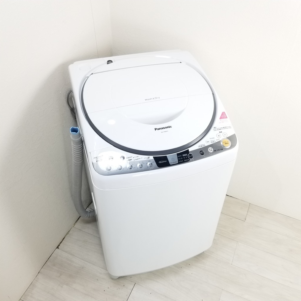 中古 洗濯8.0kg 乾燥4.5kg 泡洗浄 全自動洗濯乾燥機 パナソニック