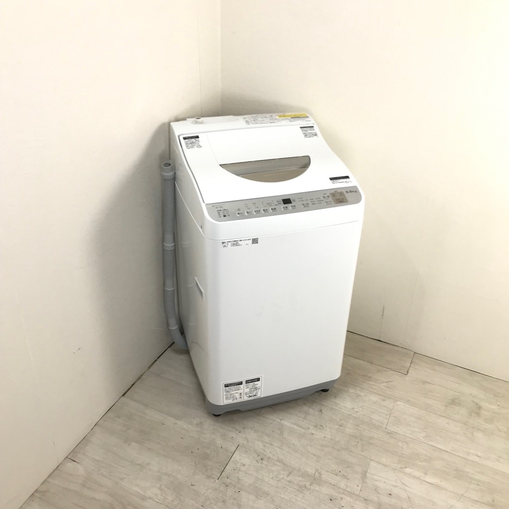 中古 高年式 洗濯5.5kg 乾燥3.5kg 全自動洗濯乾燥機 シャープ ES-TX5B
