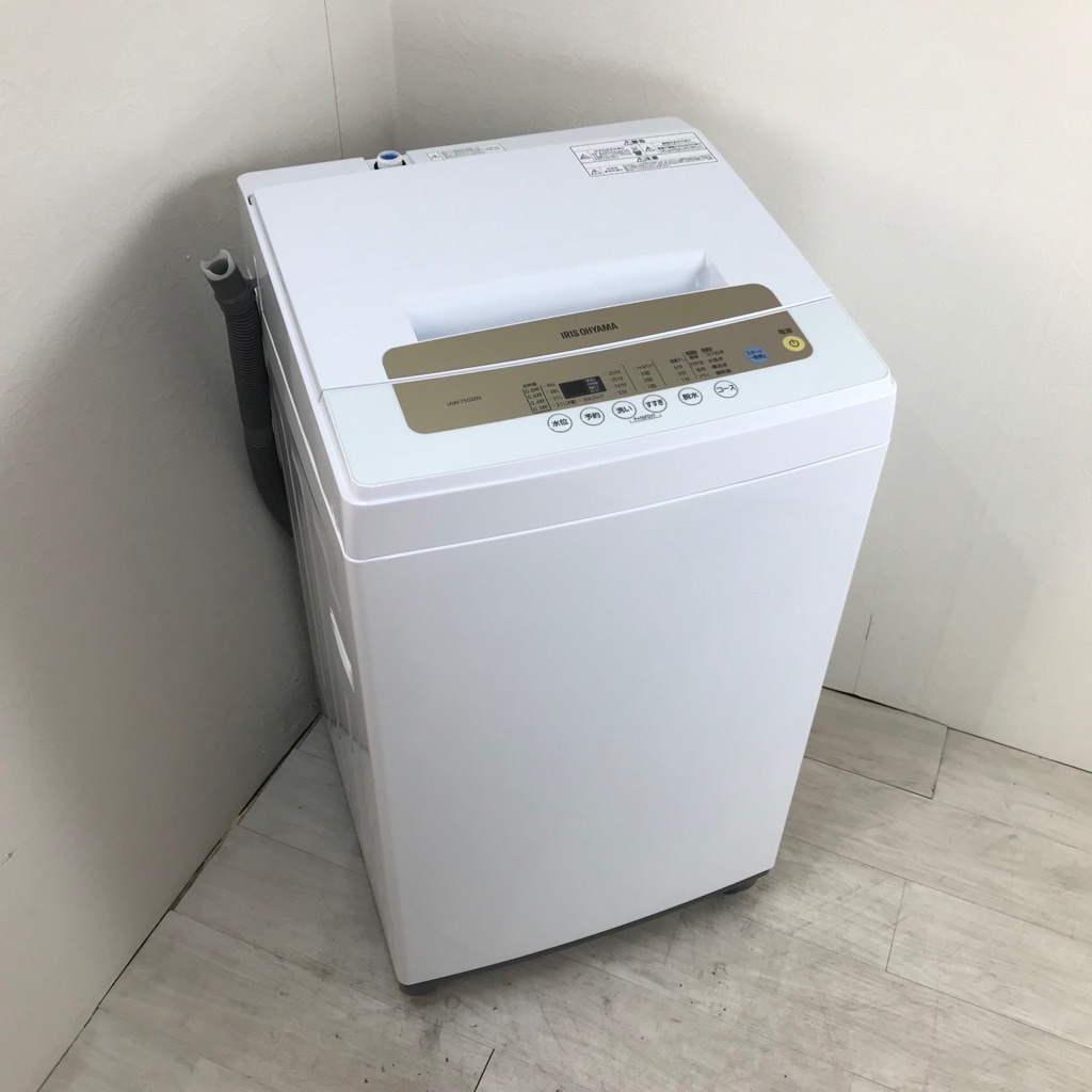 中古 アイリスオーヤマ 5.0kg 全自動洗濯機 IAW-T502EN 槽洗浄コース