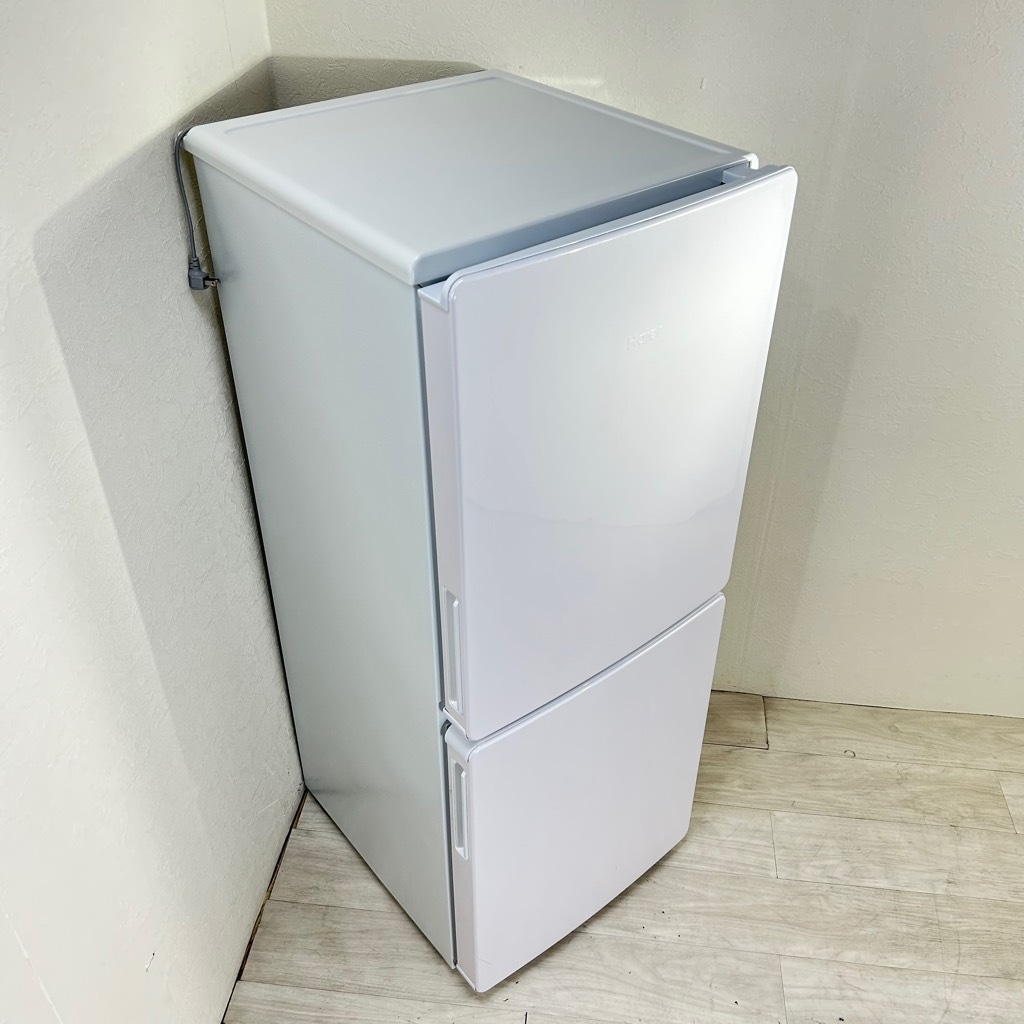 中古品_送料込み】Haier コンパクト冷蔵庫&冷凍庫 2ドア ホワイト 中古
