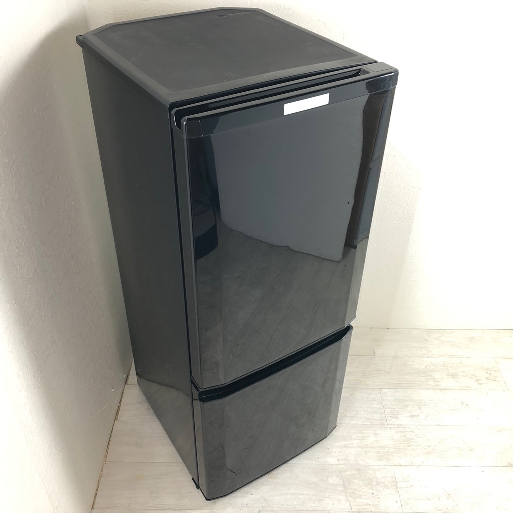 中古 146L 2ドア冷蔵庫 サファイアブラック 三菱電機 MR-P15Z-B1 2016