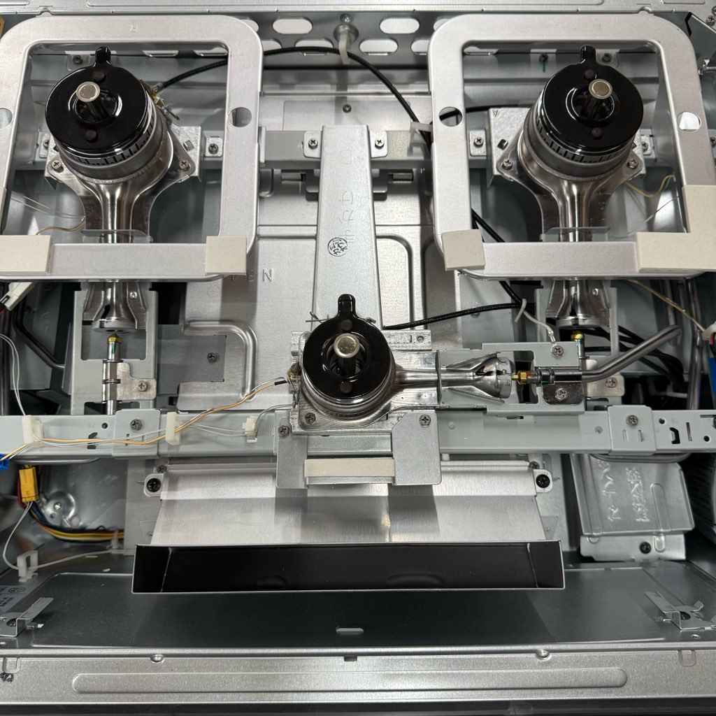 未使用 高年式 パロマ 都市ガス 3口ビルトインコンロ 60cm幅 ホーロー