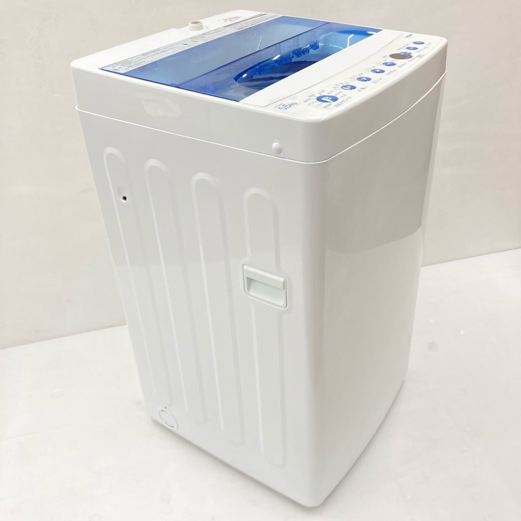 中古 高年式 5.5kg 洗濯機 送風乾燥機能 ハイアール JW-C55FK-W 2021年