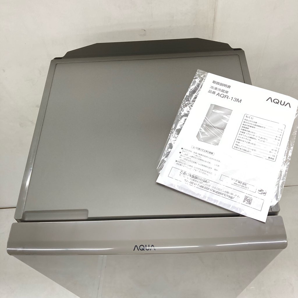 中古 126L スタイリッシュ 2ドア冷蔵庫 アクア 2022年製 自動霜取り
