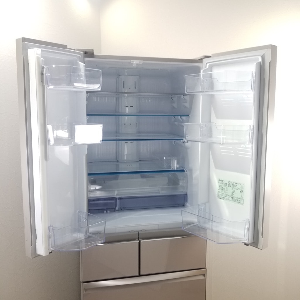 中古 高年式 517L 6ドア冷蔵庫 三菱 MR-WX52D-F 2019年製 自動製氷機