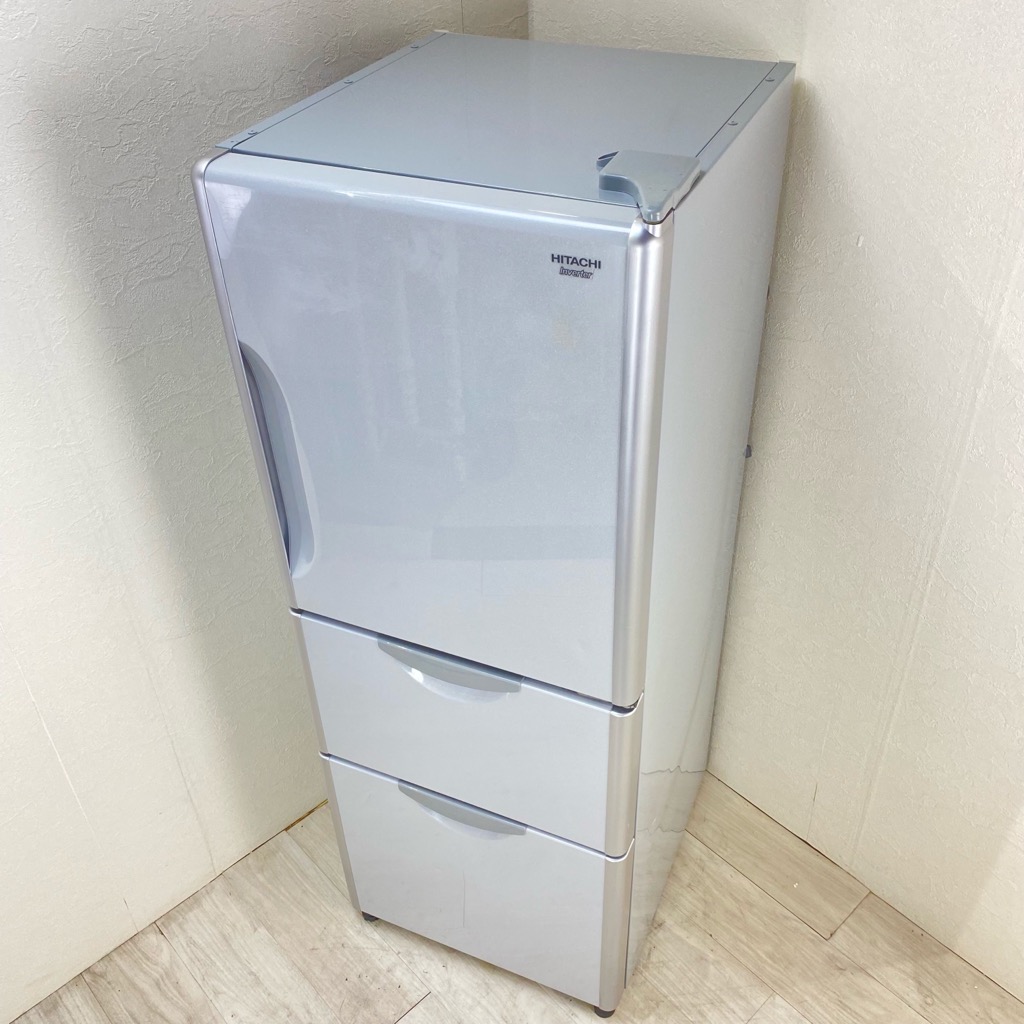 美品】【送料込み】【日本製】【265L】HITACHI 冷蔵庫 シルバー 日立