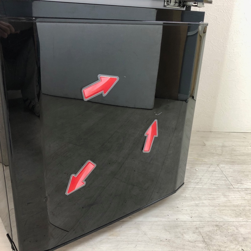 中古 146L 2ドア冷蔵庫 サファイアブラック 三菱電機 MR-P15Z-B1 2016