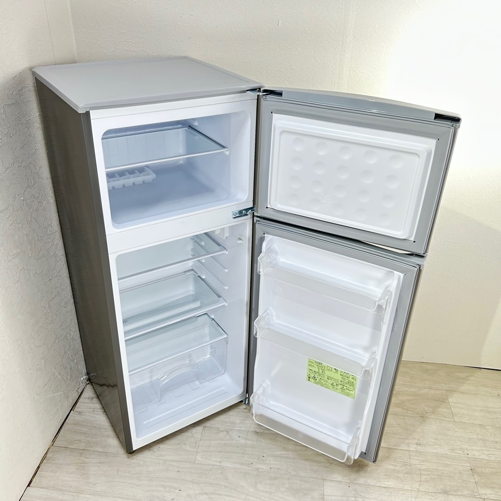 中古 128L 2ドア冷蔵庫 シャープ SJ-H13E-S 2019年製 シルバー
