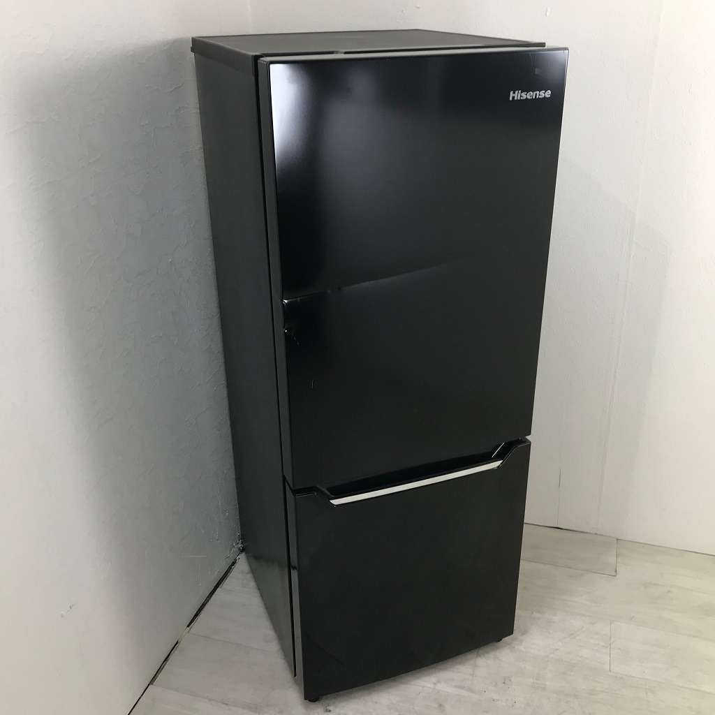 中古 2ドア冷蔵庫 自動霜取りファン式 ハイセンス 150L HR-D15CB 2019