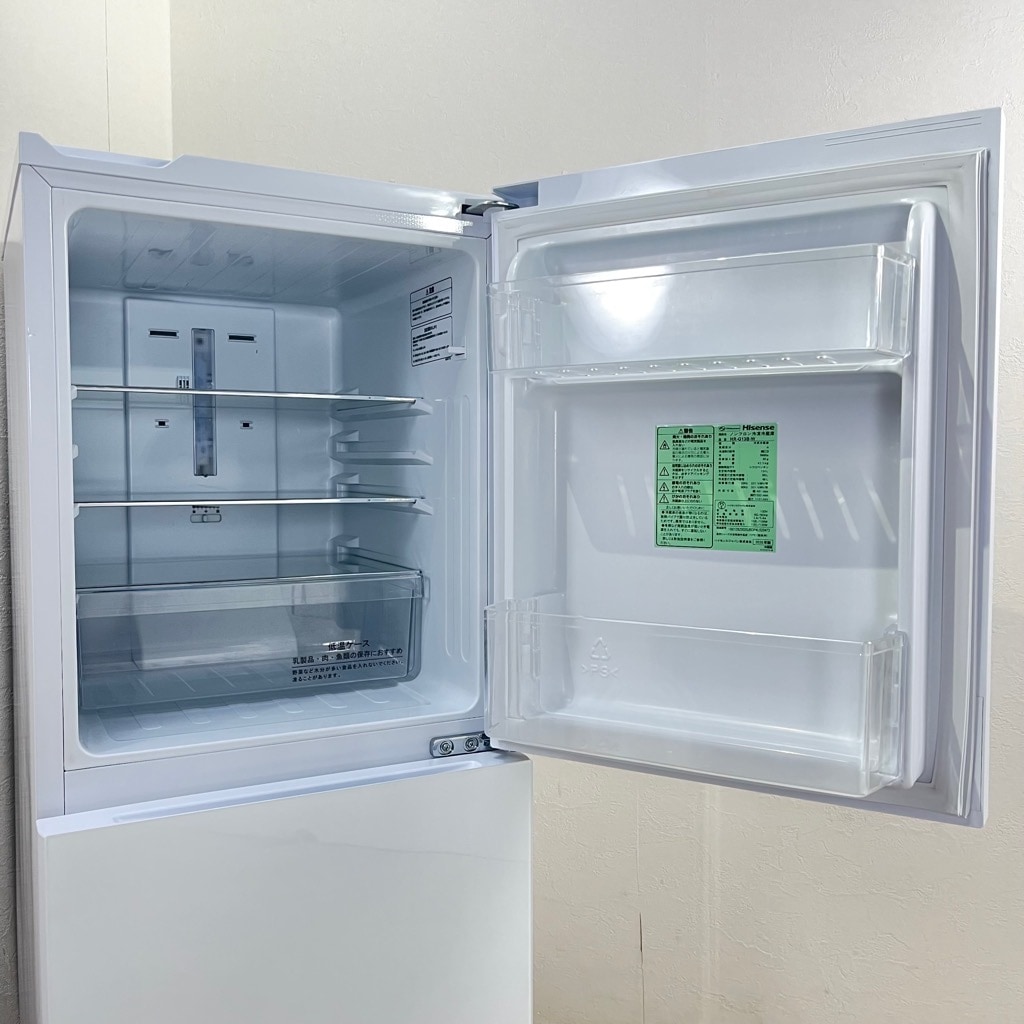 ハイセンス HR-G13A-W 2019年製 134L 冷蔵庫 右開き 【公式通販】