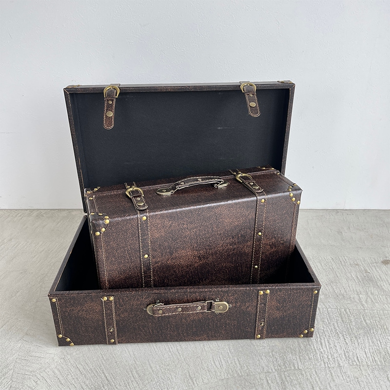 バックルボタン・ラージレザートランクL (S) | トランクボックス・収納