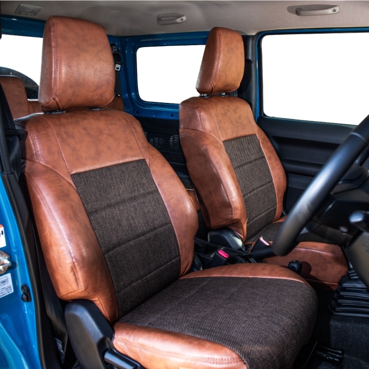 シーエルリンク クラシックレザーシートカバー カーソン ブラウン 1台