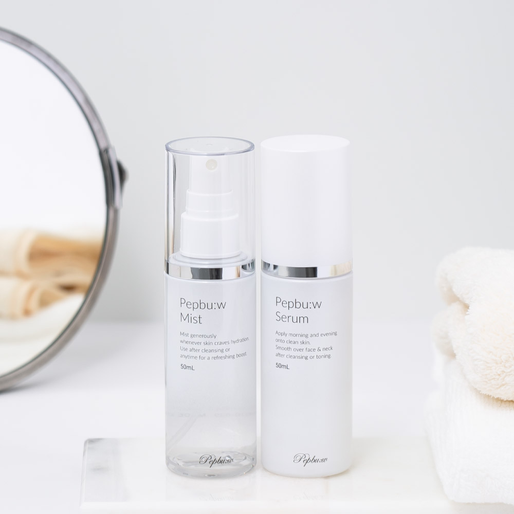 ヒト神経幹細胞培養液×ペプチド｜エイジングケア化粧水＆美容液