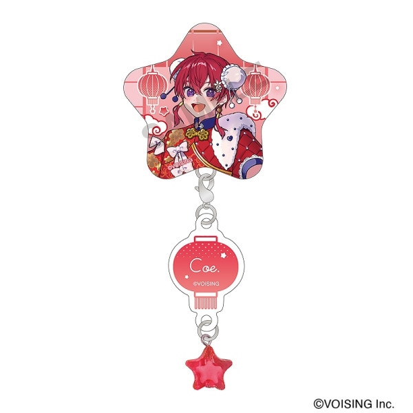 事後通販3月中旬より順次発送】すたぽら チャーム付き星型缶バッジ＿Relu