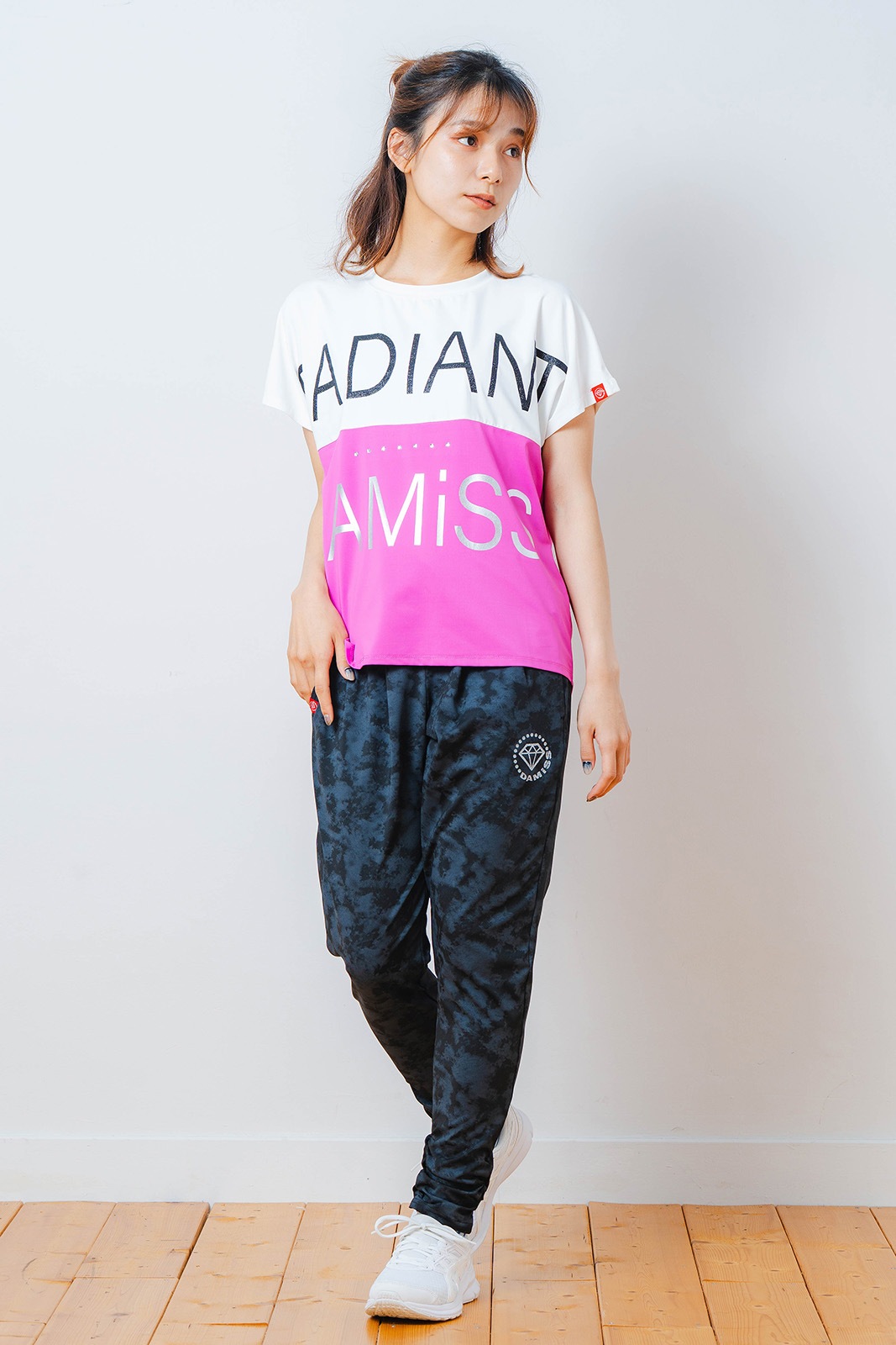 バイカラー Tシャツ ピンク 1534-1614 | D SHOP 着心地のいい高品質な