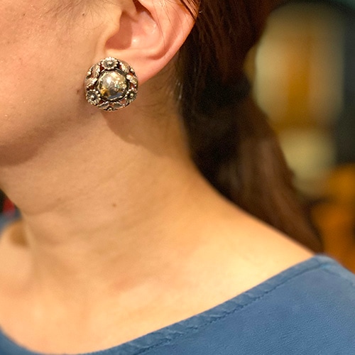 N.E.FROM ニルスエリックフロム シルバー フラワー＆シルバーボール