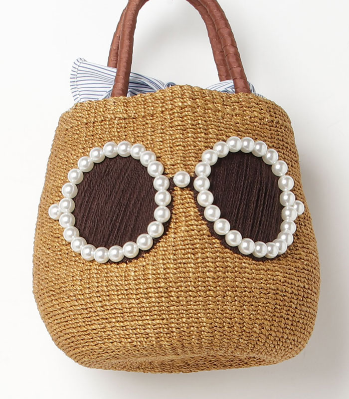 a-jolie】パールサングラスカラーカゴバッグ(大)SI-2403 | BAG