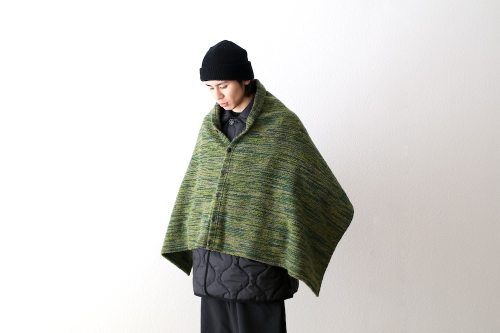 ENGINEERED GARMENTS ショール ENGINEERED GARMENTS (エンジニアードガーメンツ) Button Shawl -Poly