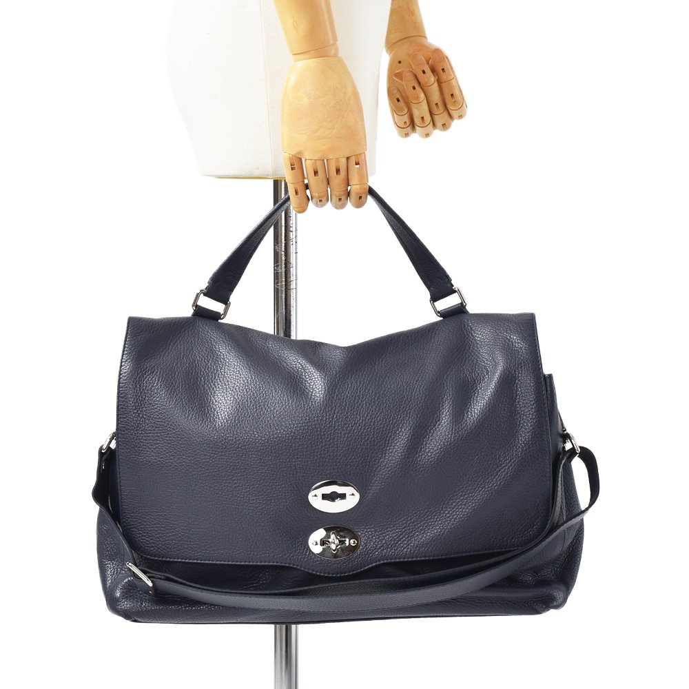 ZANELLATO ザネラート POSTINA L MARCAPUNTO ショルダーバッグ BLU