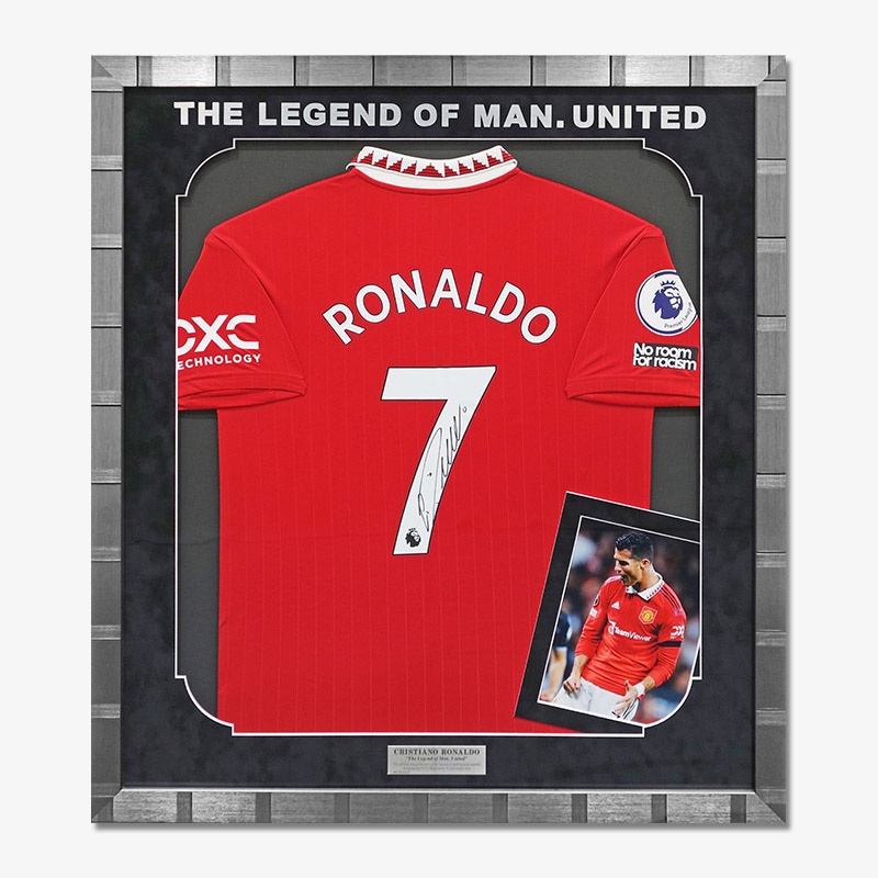 ロナウド直筆サイン入りマンチェスターU22/23ホームユニフォーム特製