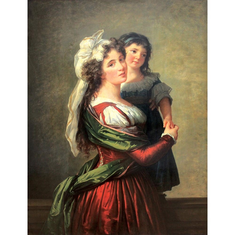 ルーサン夫人と娘 【6号】 ヴィジェ・ルブラン 【 額縁が選べる 額入り