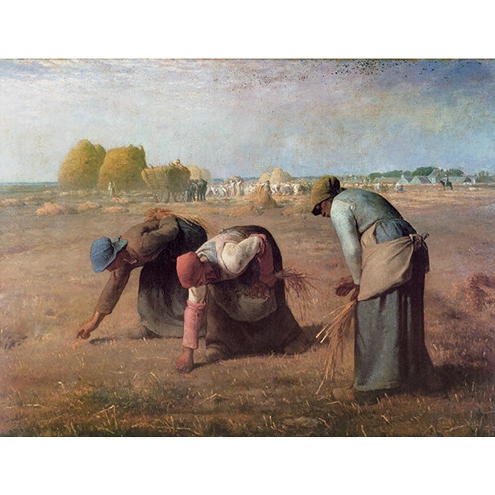 落穂拾い銅板画 落穂拾い銅板画