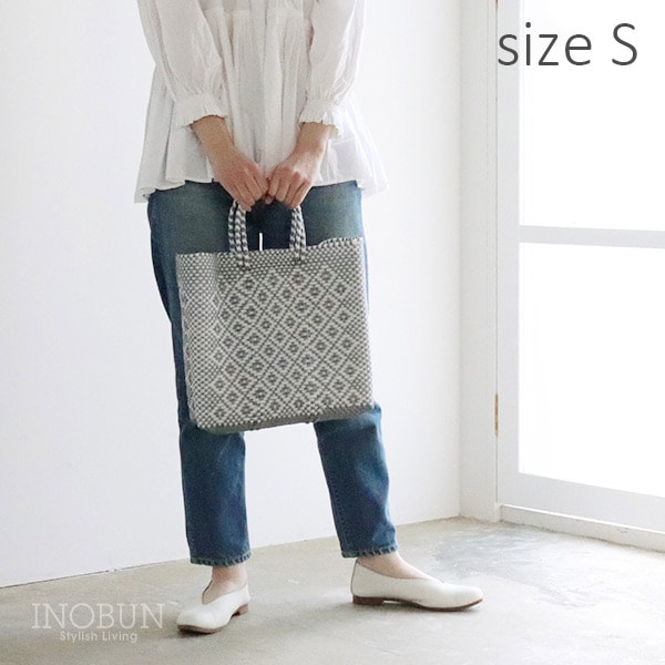 再入荷予定なし】メルカド バッグ レトラ Sサイズ 花柄 シルバー