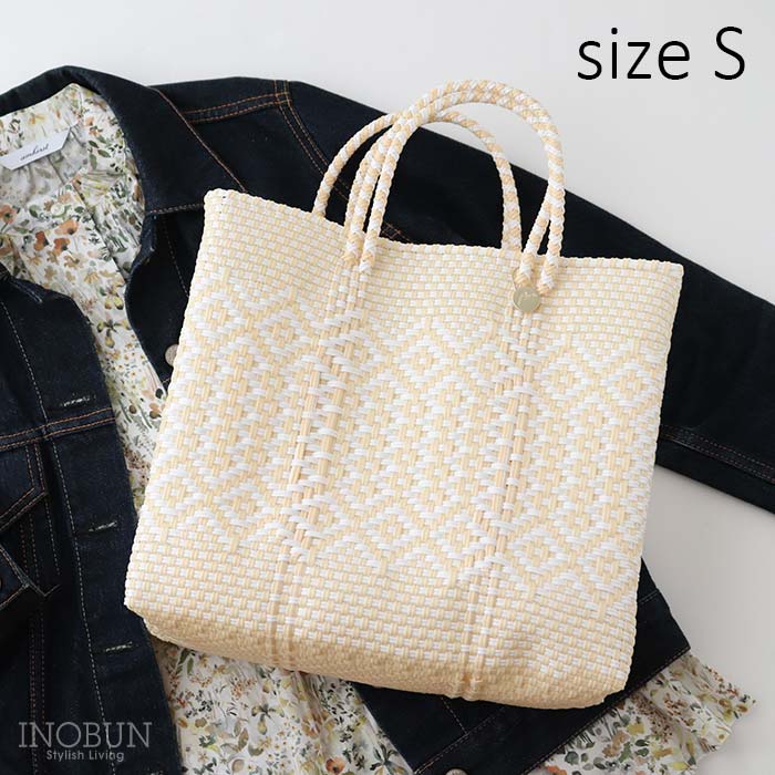 再入荷予定なし】レトラ メルカドバッグ Sサイズ カスカダ クリーム x