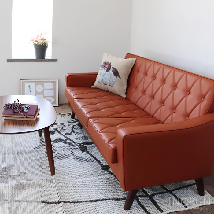 カリモク60 ロビーチェア3シーター リーベルブラウン ダーク