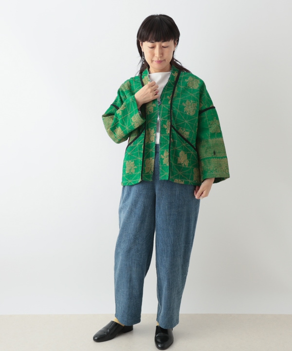 ラリーキルトパイピングジャケット （グリーン）｜KANKAN ONLINE SHOP